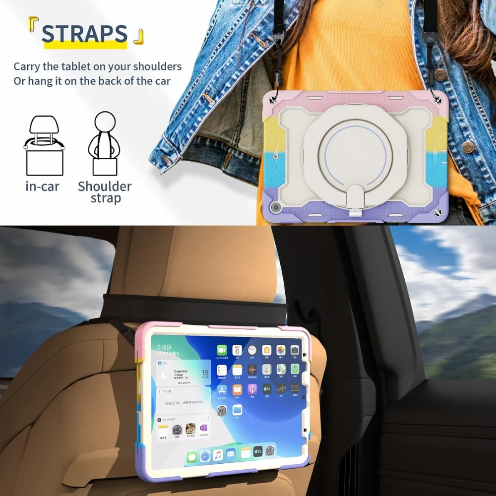Lenovo Tab M11/K11 11.0" inch 2024 - Silicone + PC Heavy Duty Series Case With 360° Rotating Stand - Image 6