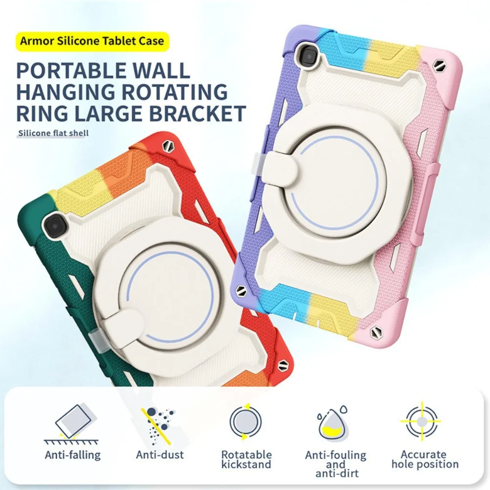 Lenovo Tab M11/K11 11.0" inch 2024 - Silicone + PC Heavy Duty Series Case With 360° Rotating Stand - Image 7
