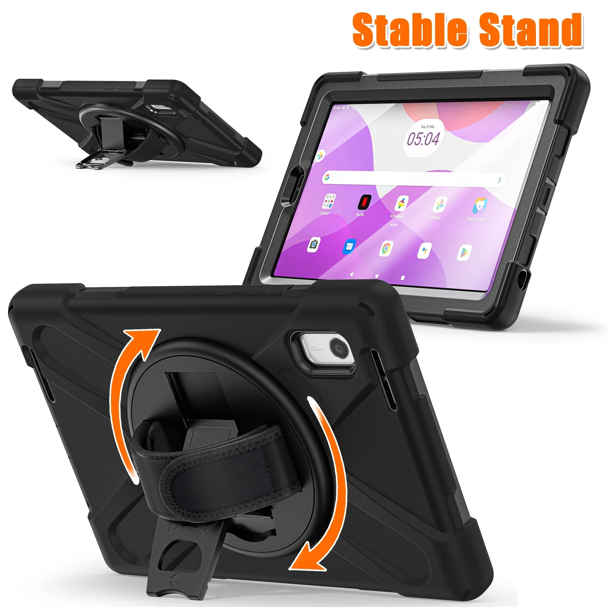 Lenovo Tab M9 9.0" 2023 (TB310FU / TB310XU) 360 Rotation Heavy Duty Kid Friendly Handle Case - Image 4
