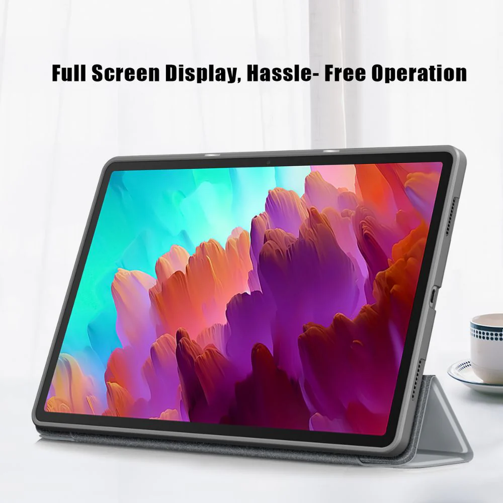 Lenovo Tab P12 12.7" 2023 (TB370/TB371) - Intelligent Sleep Foldable Essentials Series Stand Case - Image 10