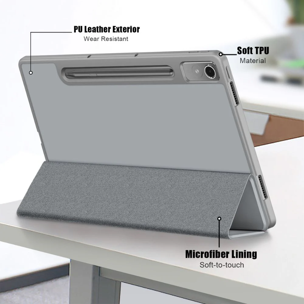 Lenovo Tab P12 12.7" 2023 (TB370/TB371) - Intelligent Sleep Foldable Essentials Series Stand Case - Image 12