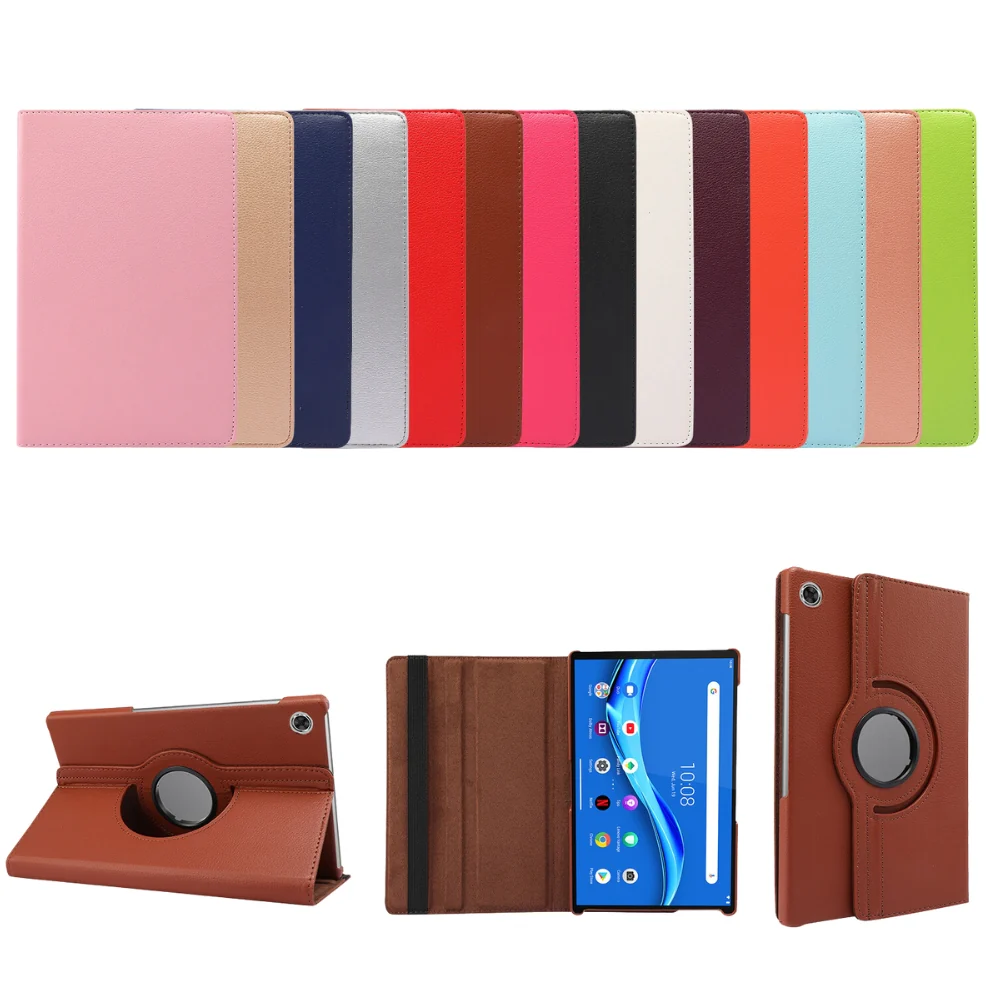 Lenovo M10 FHD REL 10.1" 2020 (TB-X605) - PU Leather Smart Sleep Stand Case - Image 2
