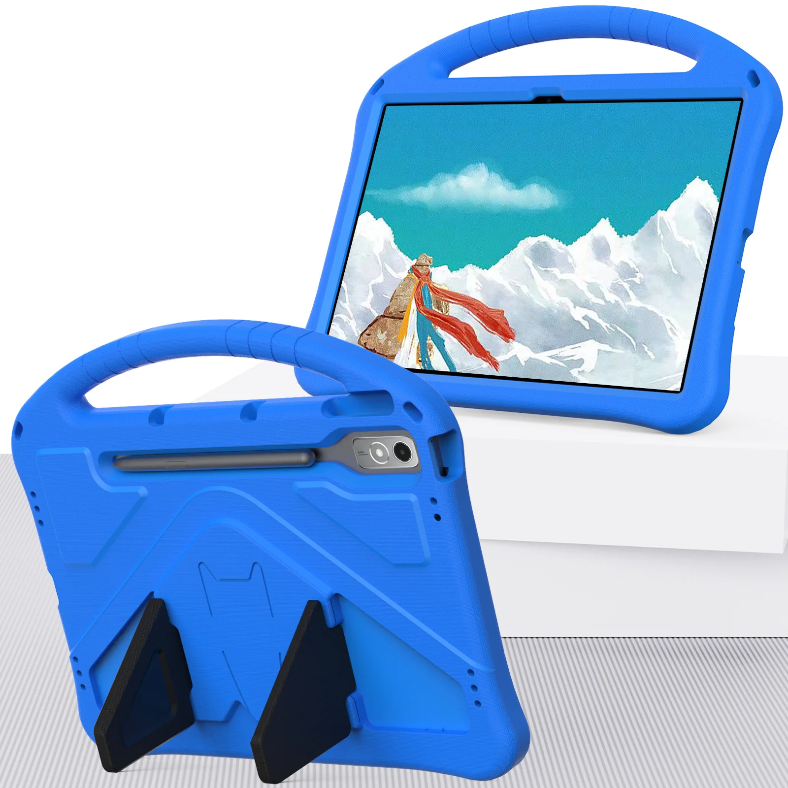 Lenovo Yoga Tab 11.1” 2025 (TB710FU) - King Kong Hand Silicone Heavy Duty Series Case With Stand - Image 12