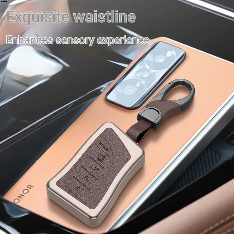 Lexus Aluminum Alloy Leather Car Key Fob Case Cover For ES200, ES300, RX300, 350h, NX200, LX570 - Image 10