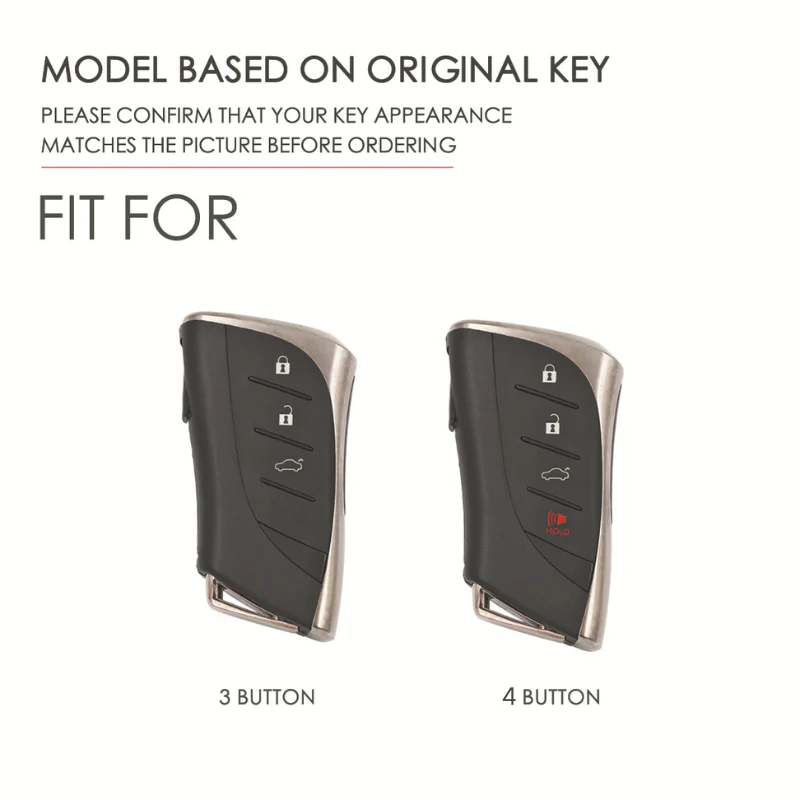 Lexus Handcrafted Genuine Leather Folding Car Key Fob Case Cover For Lexus NX200t, NX300, NX300h, NX350, NX Hybrid, RX270, RX300, RX350, RX450h, LX570, LX600, IS250, IS300, IS350 - Image 10