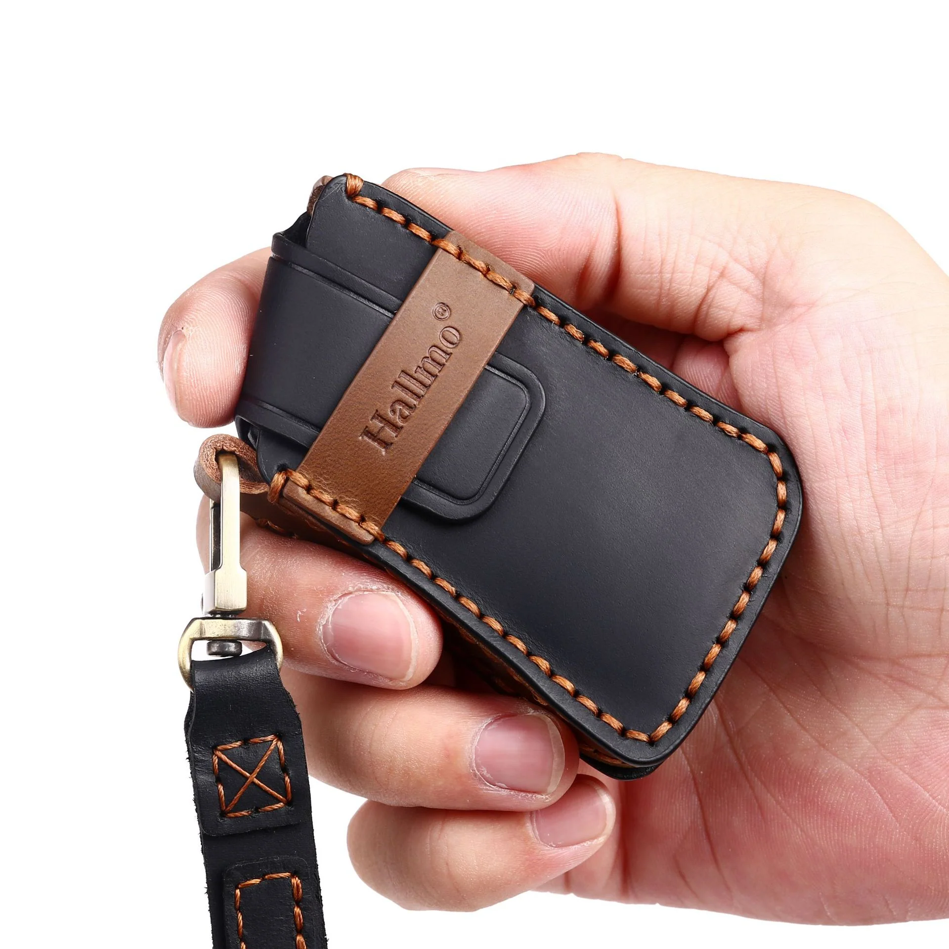 Lexus Handcrafted Genuine Leather Folding Car Key Fob Case Cover For Lexus NX200t, NX300, NX300h, NX350, NX Hybrid, RX270, RX300, RX350, RX450h, LX570, LX600, IS250, IS300, IS350 - Image 8