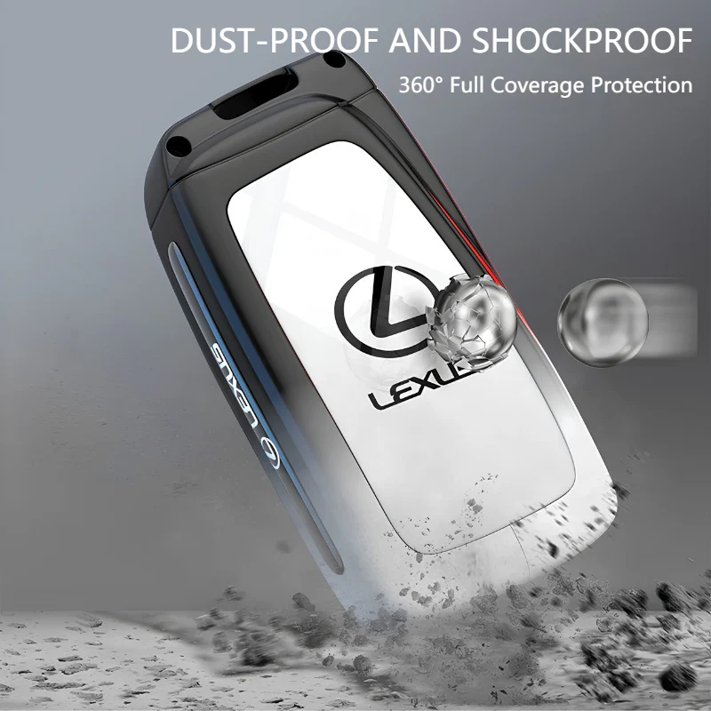 Lexus Stylish with Cool Shockproof Car Key Fob Case Cover For ES200, ES300h, RX300, NX200, LX570 - Image 3
