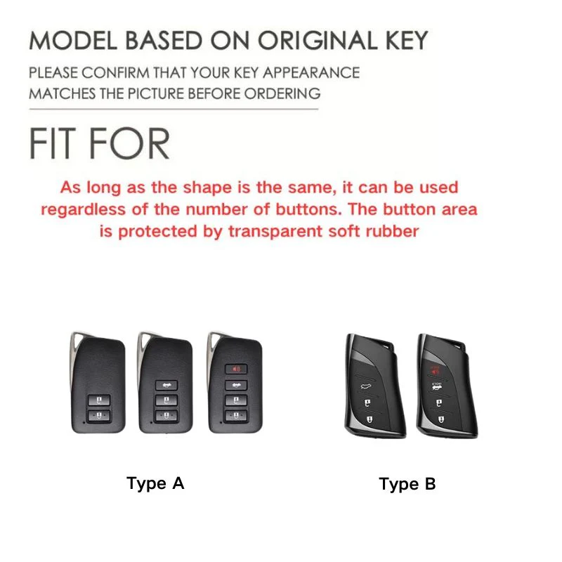 Lexus Stylish with Cool Shockproof Car Key Fob Case Cover For UX200, LS500, LS500H, LC500, LC500h, ES300h, ES350 - Image 2