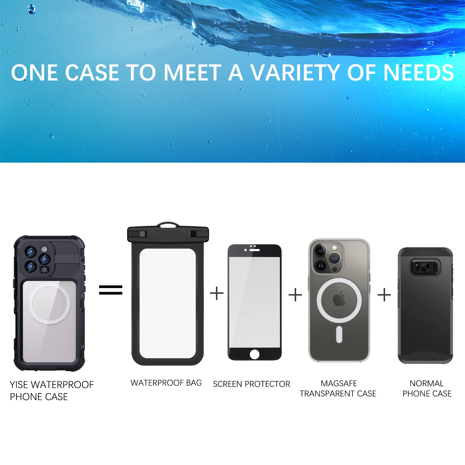 [M Series][Magsafe Compatible] Apple iPhone 15 / 15 Plus / 15 Pro / 15 Pro Max - Redpepper Metal Heavy Duty Waterproof Magnetic Silicone Phone Case With Lanyard - Image 9