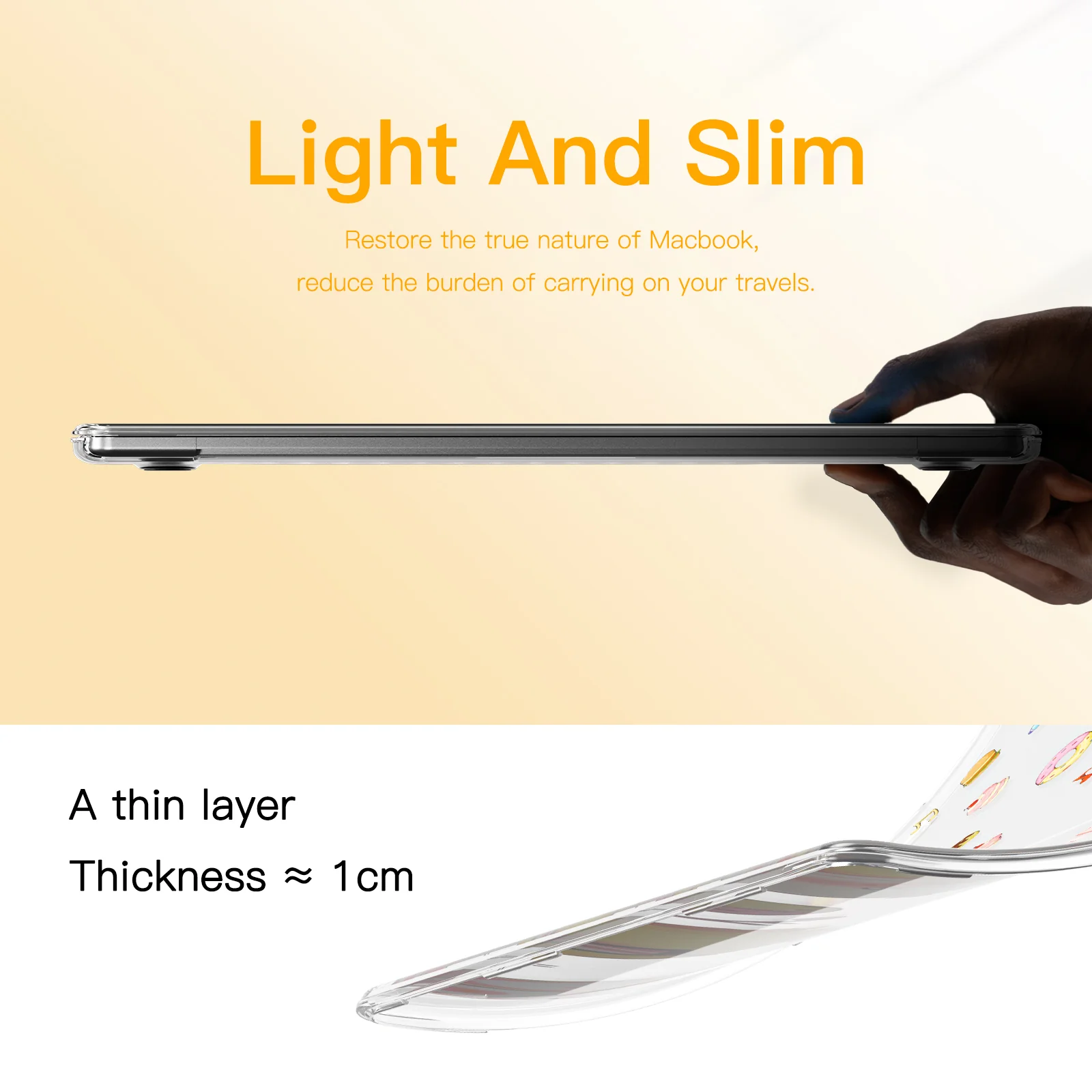 MacBook Air 13.6" 2025 (A3240) M4 - Cute Cartoon Transparent Shockproof & Slim Case - Image 18