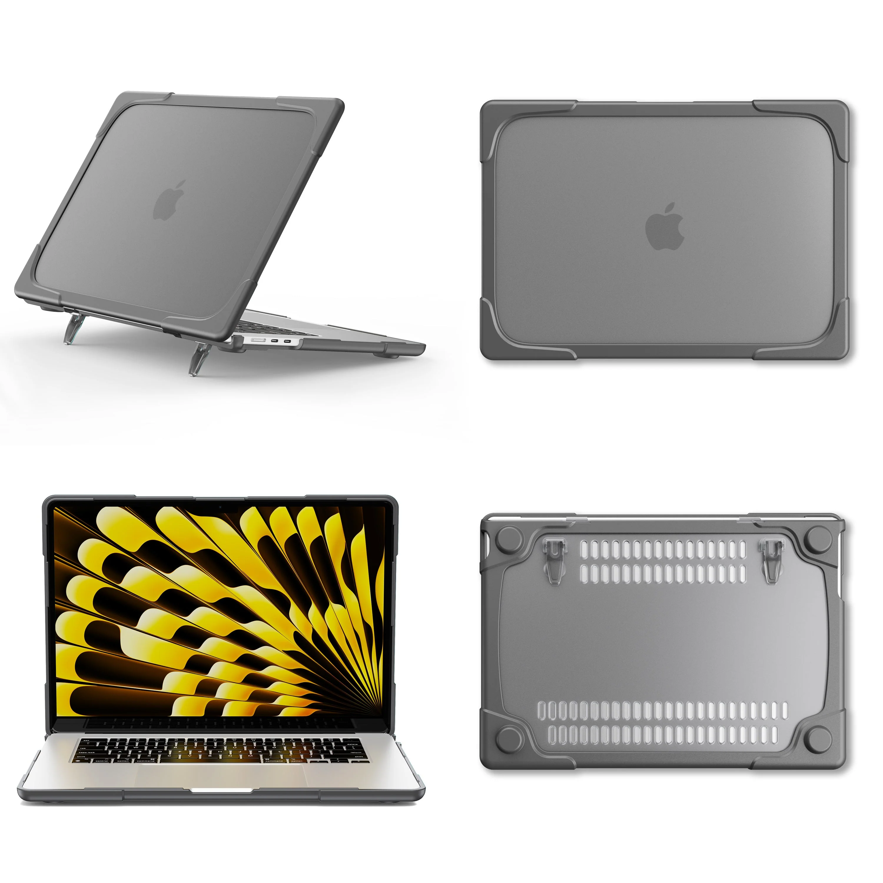 MacBook Air 13" (A1932 & A2179 & A2337) - Shockproof Heavy Duty Tough Case Cover - Image 11