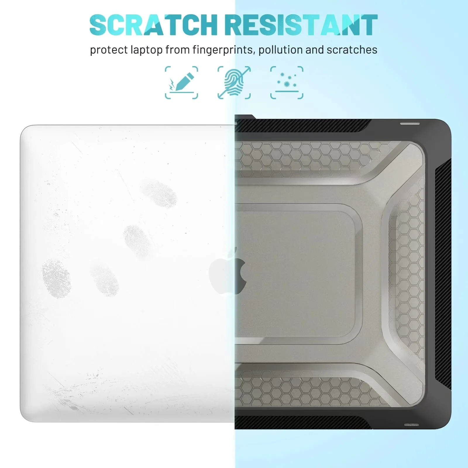 MacBook Air 15.3" 2023 A2941/A3114 Shockproof Heavy Duty Tough Case Cover - Image 4