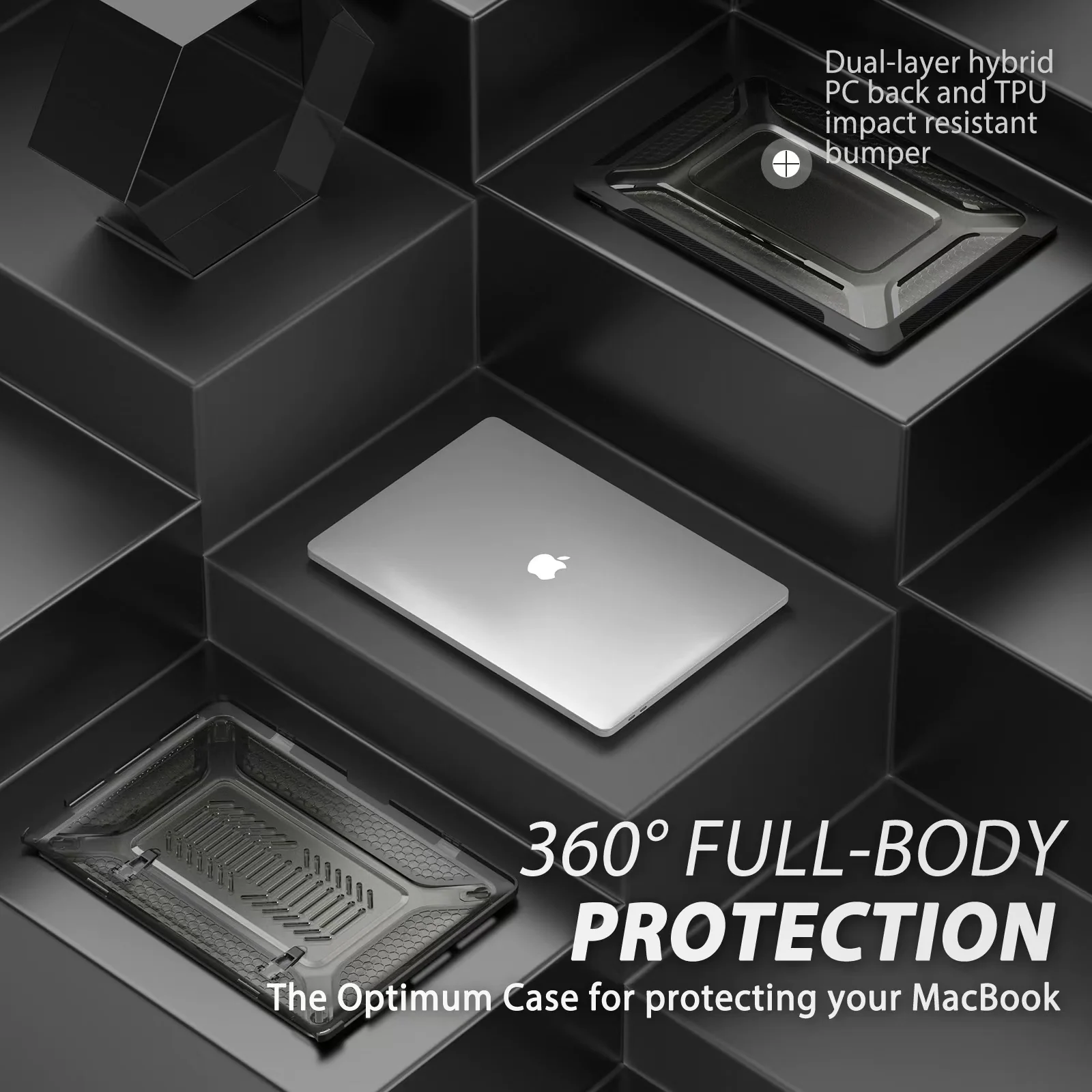 MacBook Air 15.3" 2023 A2941/A3114 Shockproof Heavy Duty Tough Case Cover - Image 6
