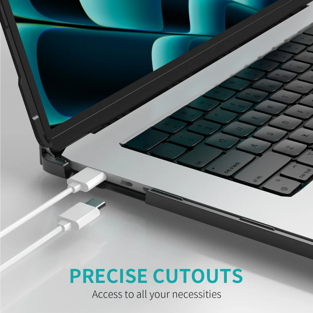 MacBook Air 15.3" (A2941 & A3114) - BJB2 Full Coverage Laptop Stand Protective Case - Image 7