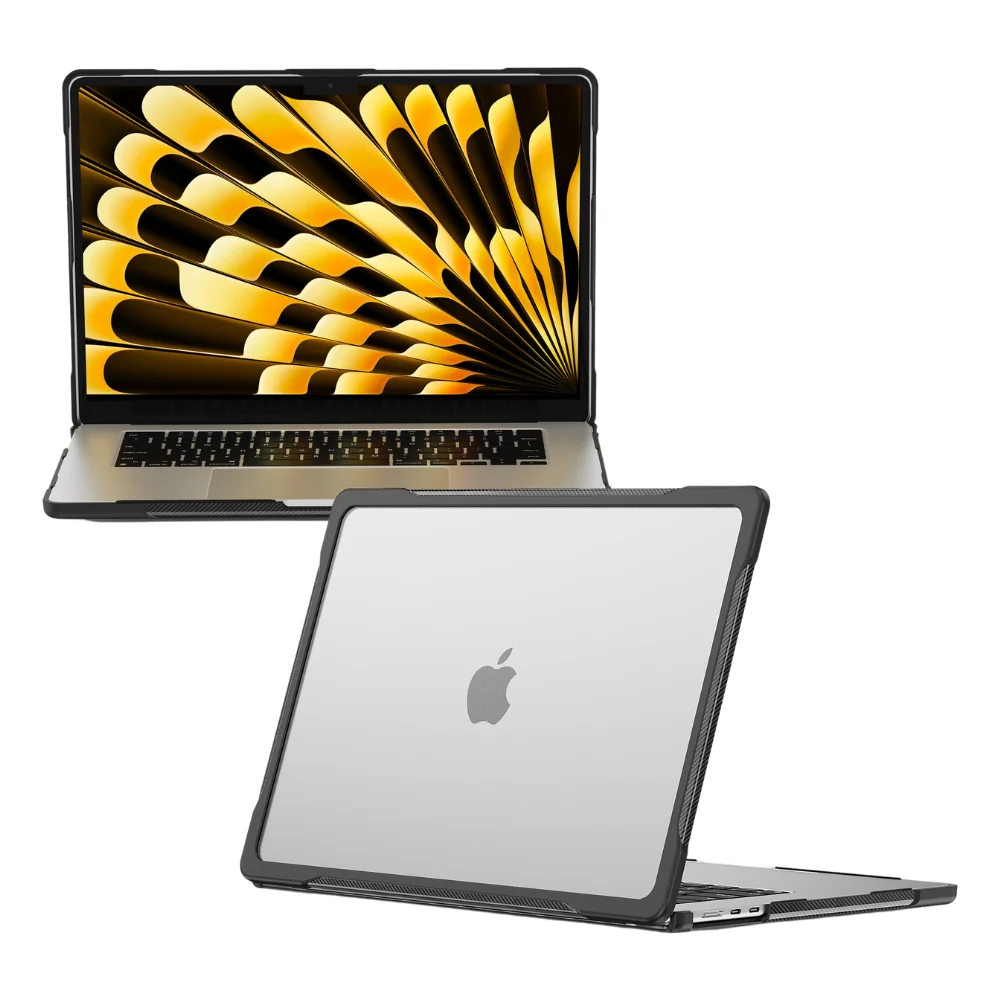 MacBook Pro 13" (A2338 M1 & A2251 & A2289) - Full Coverage Matte Transparent Shockproof Protective Case - Image 2