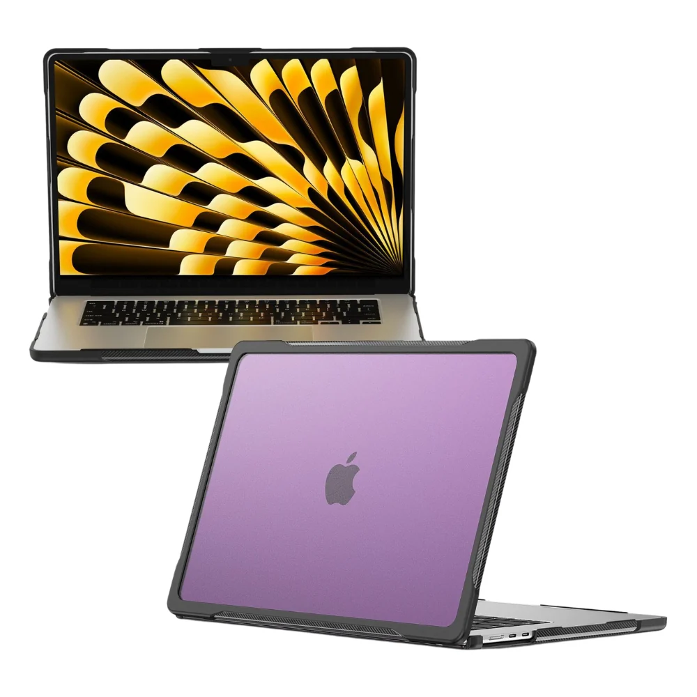 MacBook Pro 13" (A2338 M1 & A2251 & A2289) - Full Coverage Matte Transparent Shockproof Protective Case - Image 3
