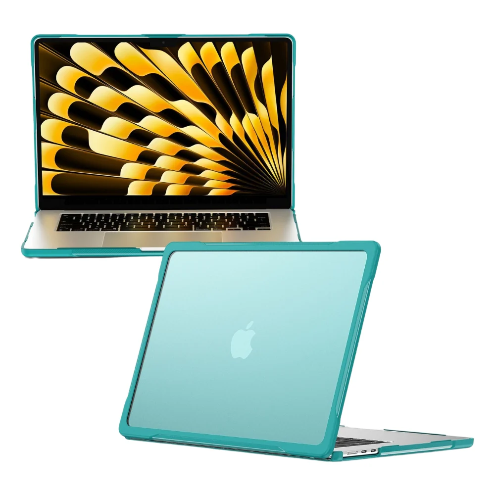 MacBook Pro 13" (A2338 M1 & A2251 & A2289) - Full Coverage Matte Transparent Shockproof Protective Case - Image 5