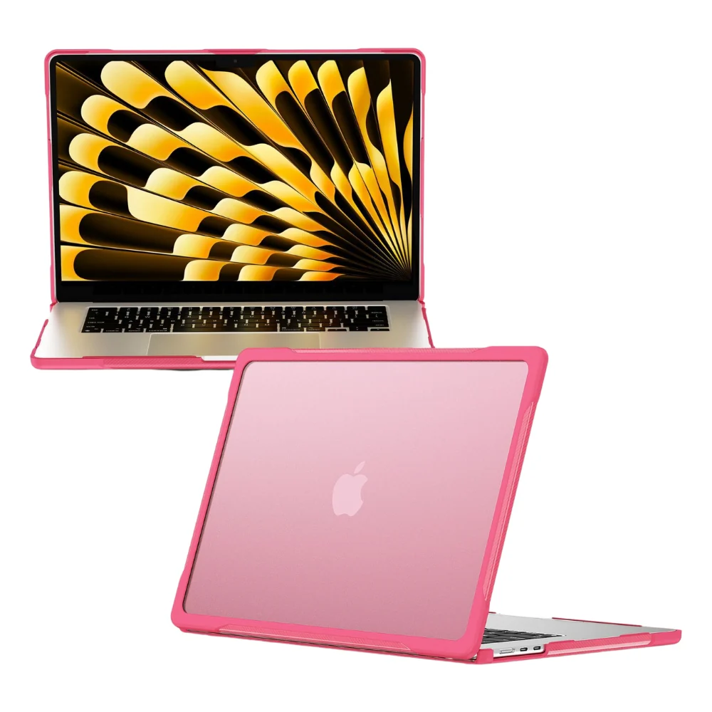 MacBook Pro 13" (A2338 M1 & A2251 & A2289) - Full Coverage Matte Transparent Shockproof Protective Case - Image 6