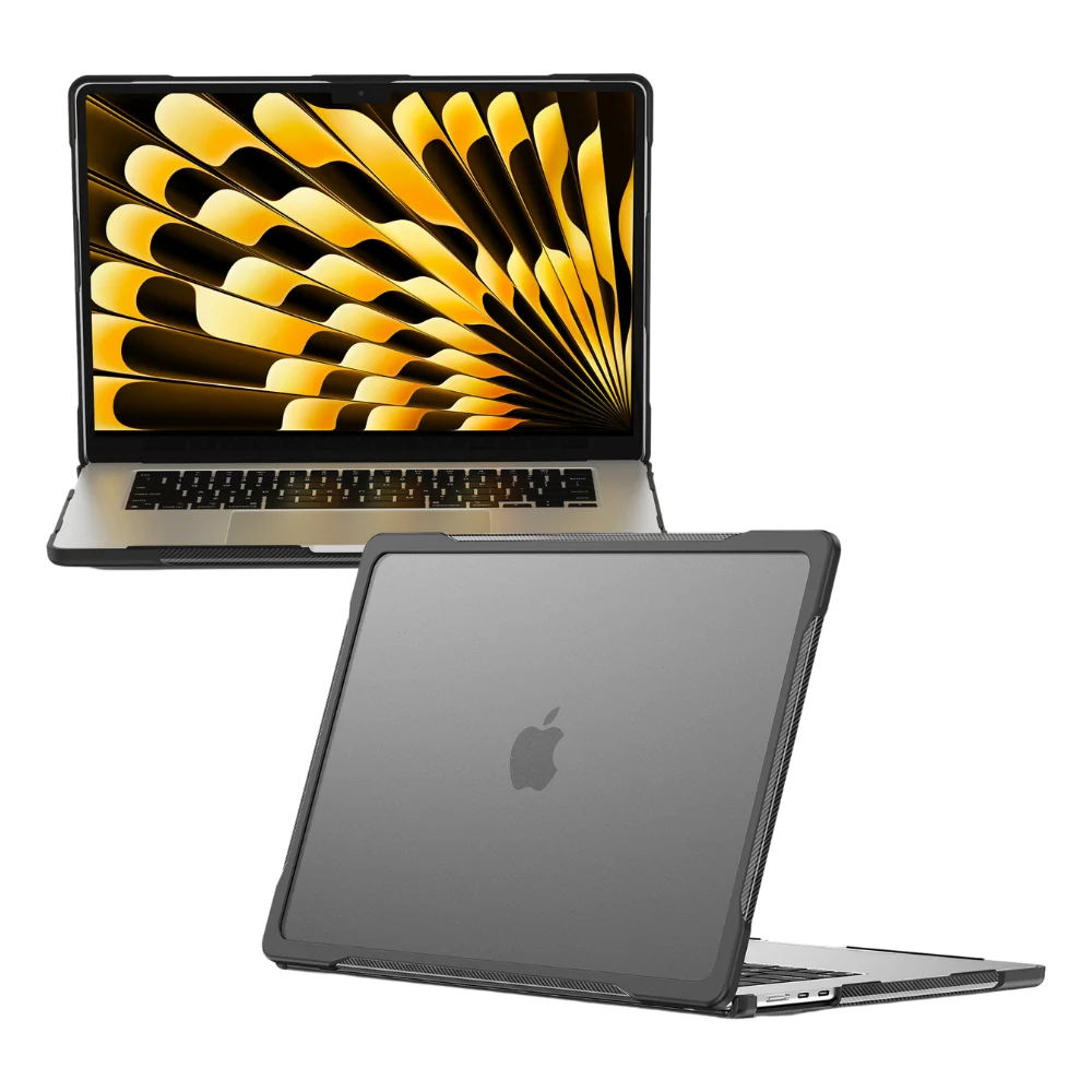 MacBook Pro 13" (A2338 M1 & A2251 & A2289) - Full Coverage Matte Transparent Shockproof Protective Case - Image 7