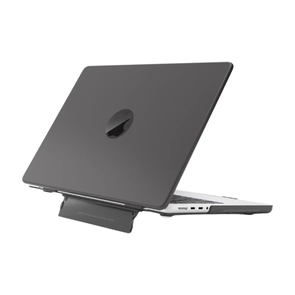 MacBook Pro 16.2" 2023 (A2991 M3 & A2780 M2) & 2021 (A2485 M1) - Matte Transparent Invisible Stand Protective Case - Image 2