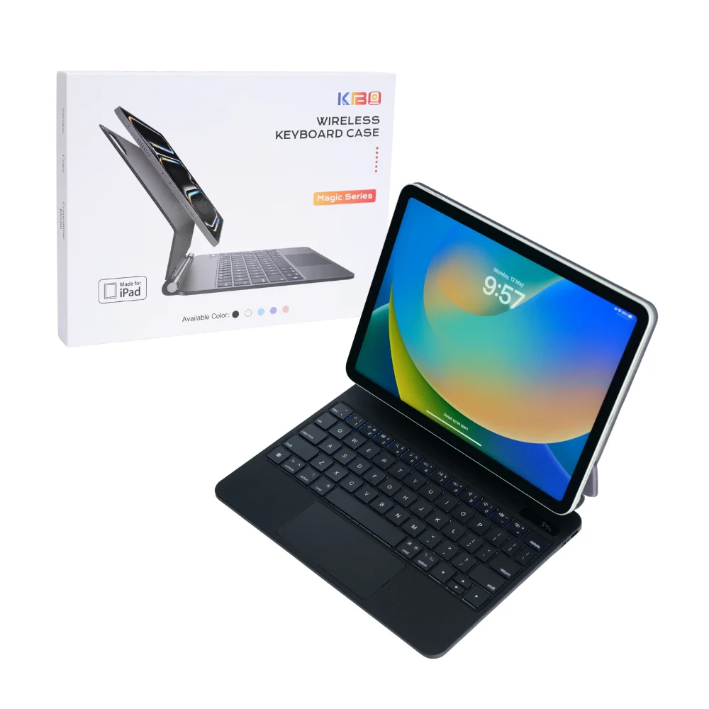 [Magic Keyboard] Apple iPad 10.9/11'' 10/11th Gen (2022/2025) - Precision Multi-Touch Trackpad Magnetic Smart Wireless Keyboard Case With Backlit Keys - Image 2