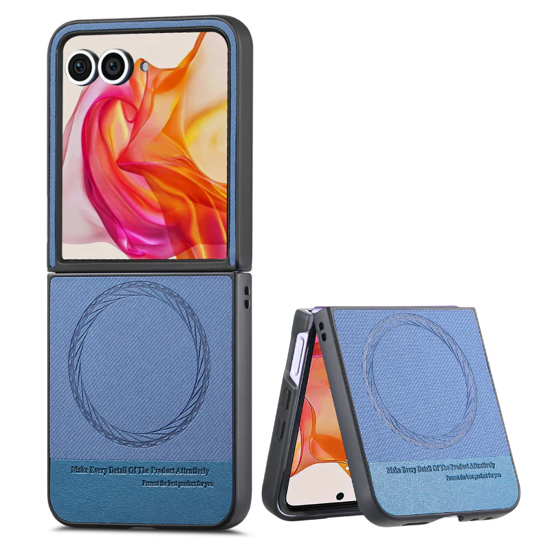 [Magnetic Compatible] Motorola Moto Razr 60/Ultra Textured Fabric-Style Shockproof Protective Case