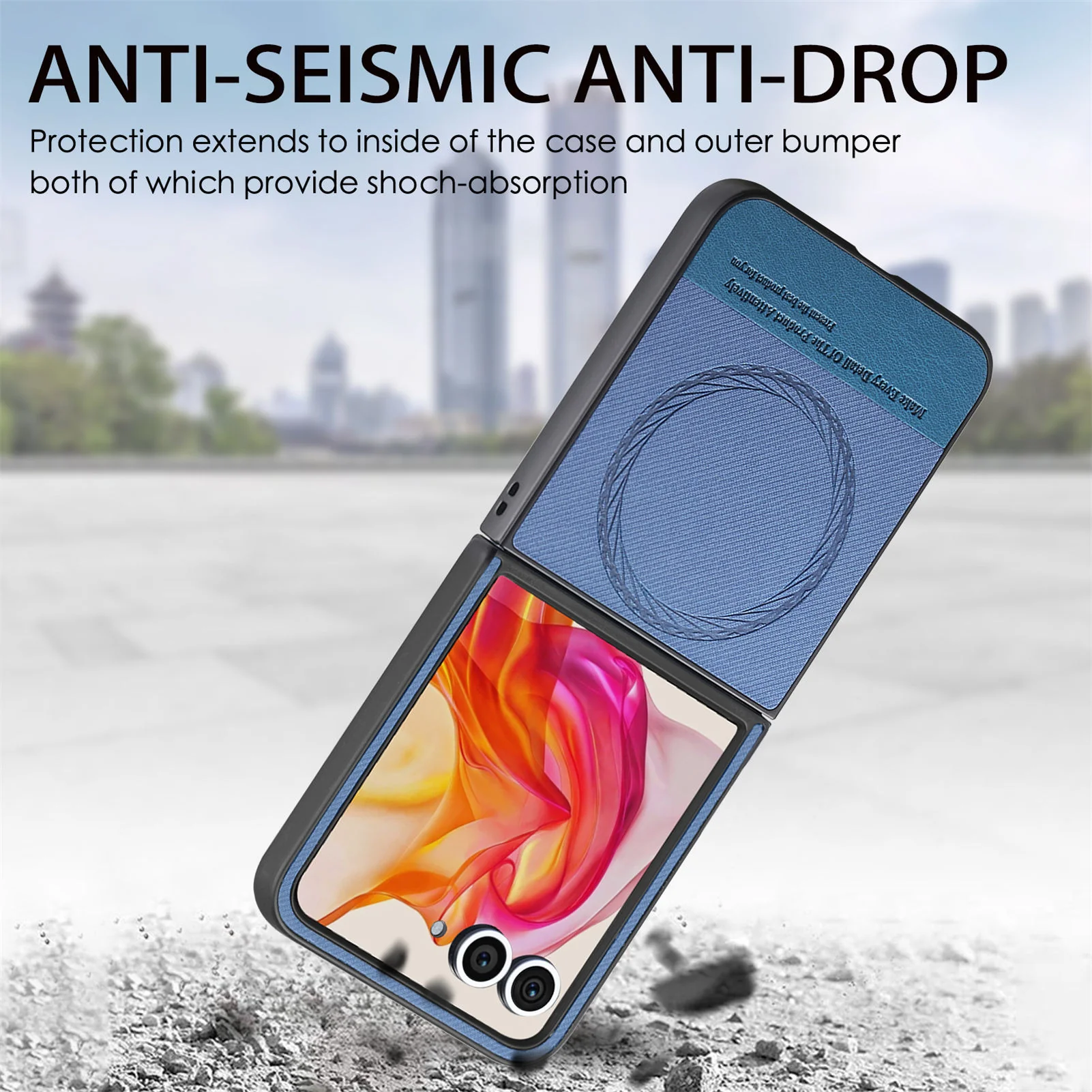 [Magnetic Compatible] Motorola Moto Razr 60/Ultra Textured Fabric-Style Shockproof Protective Case - Image 10
