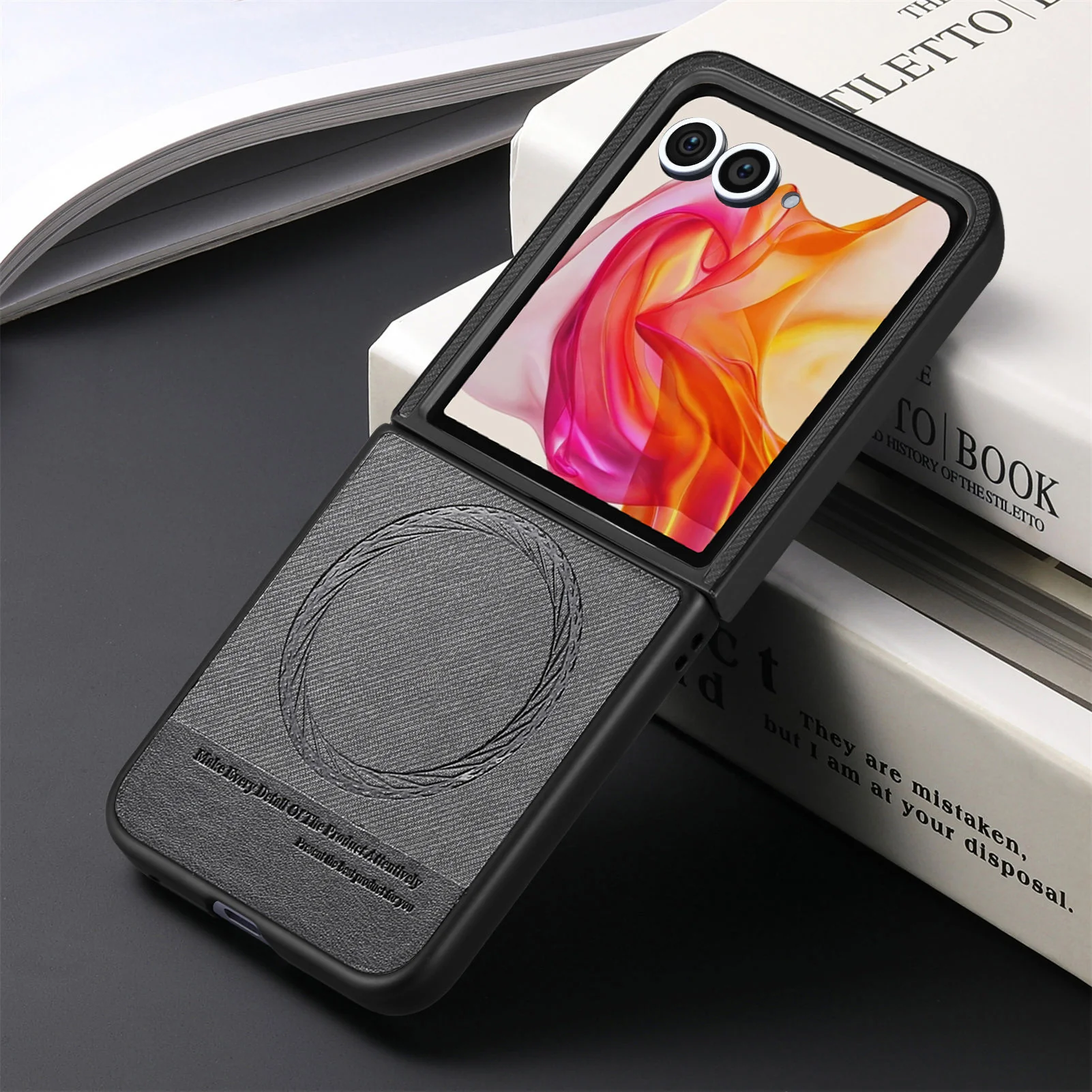 [Magnetic Compatible] Motorola Moto Razr 60/Ultra Textured Fabric-Style Shockproof Protective Case - Image 15