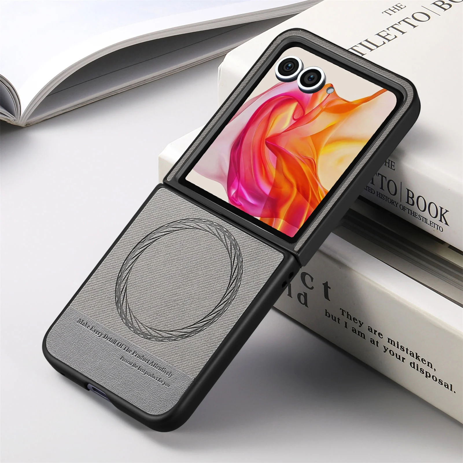 [Magnetic Compatible] Motorola Moto Razr 60/Ultra Textured Fabric-Style Shockproof Protective Case - Image 17