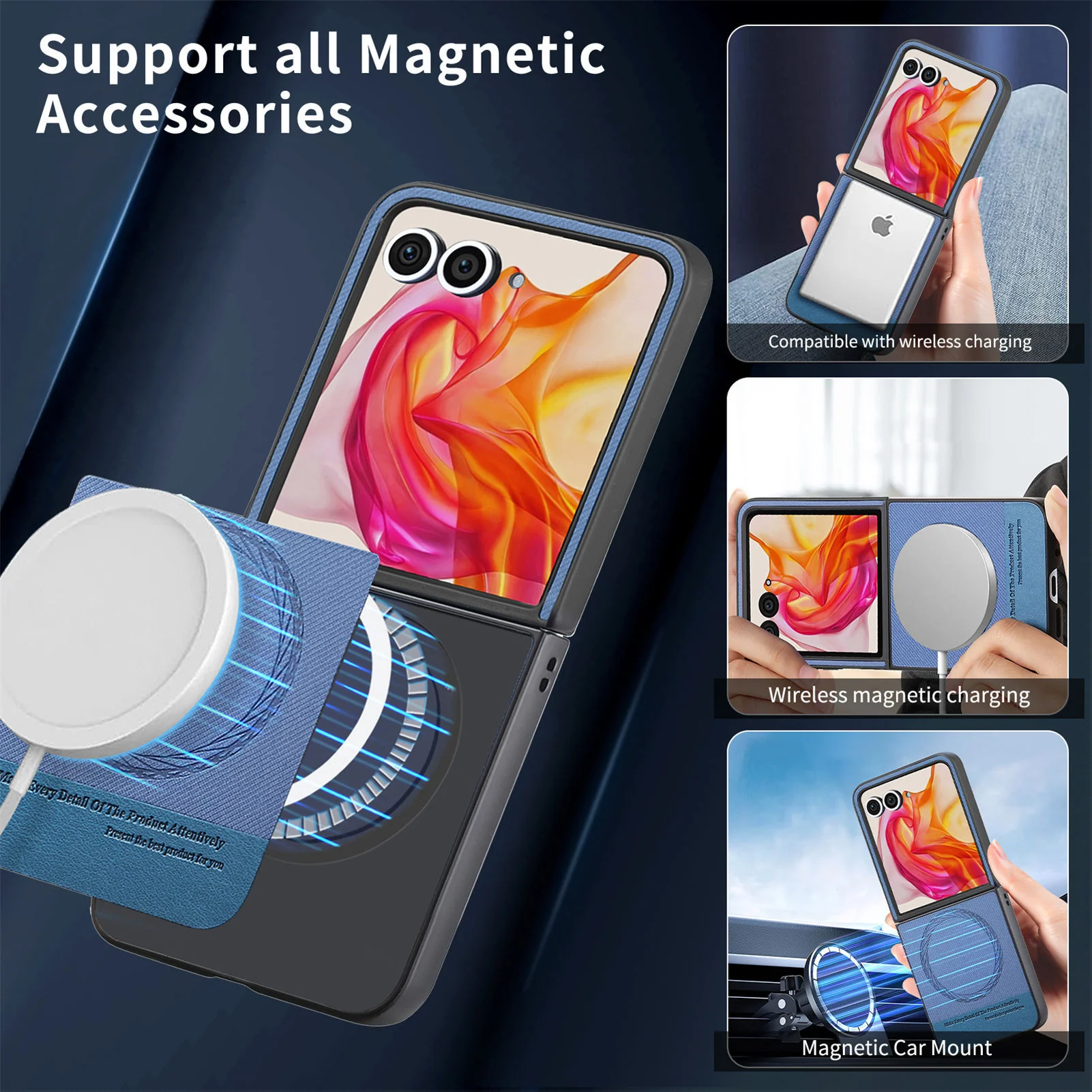 [Magnetic Compatible] Motorola Moto Razr 60/Ultra Textured Fabric-Style Shockproof Protective Case - Image 5