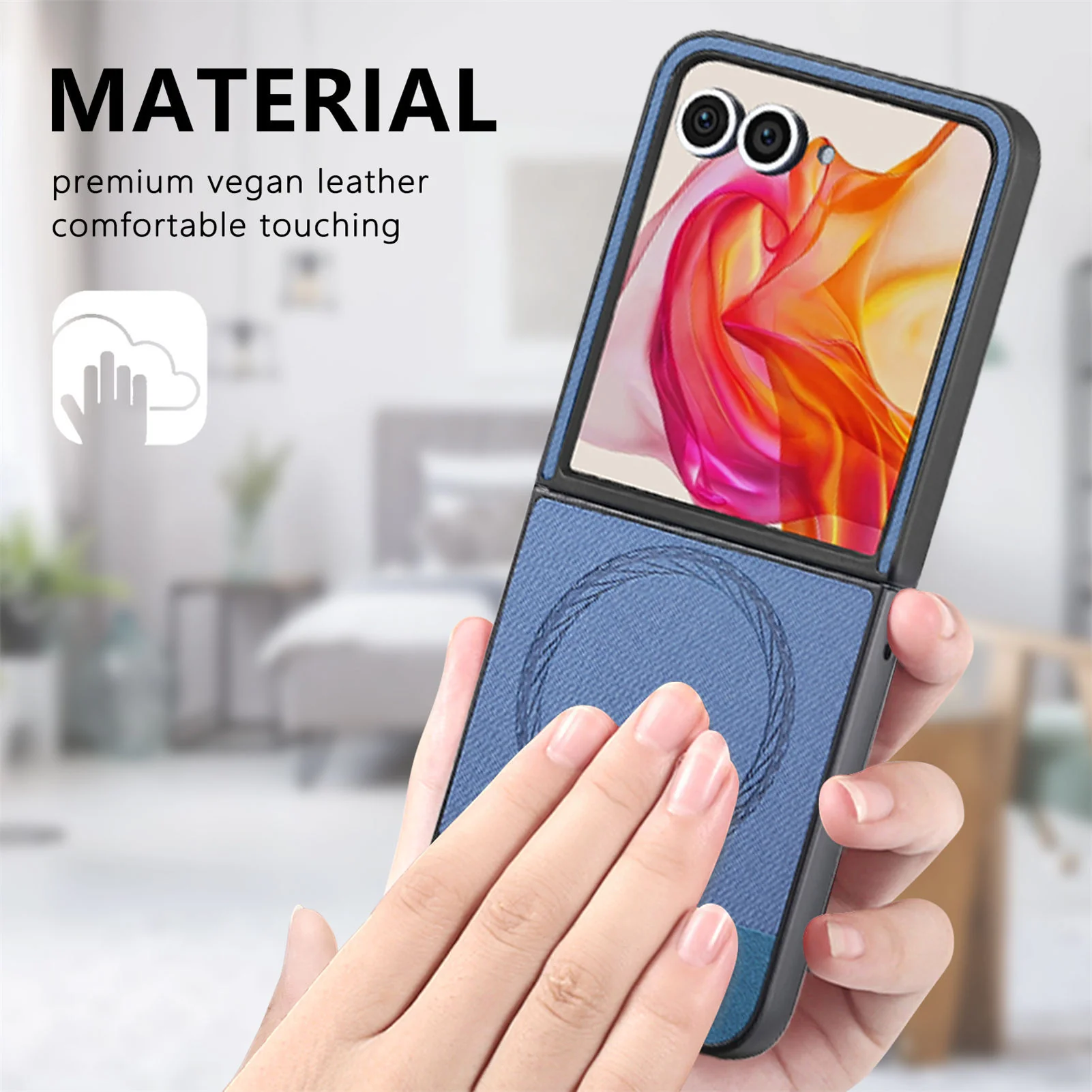 [Magnetic Compatible] Motorola Moto Razr 60/Ultra Textured Fabric-Style Shockproof Protective Case - Image 6
