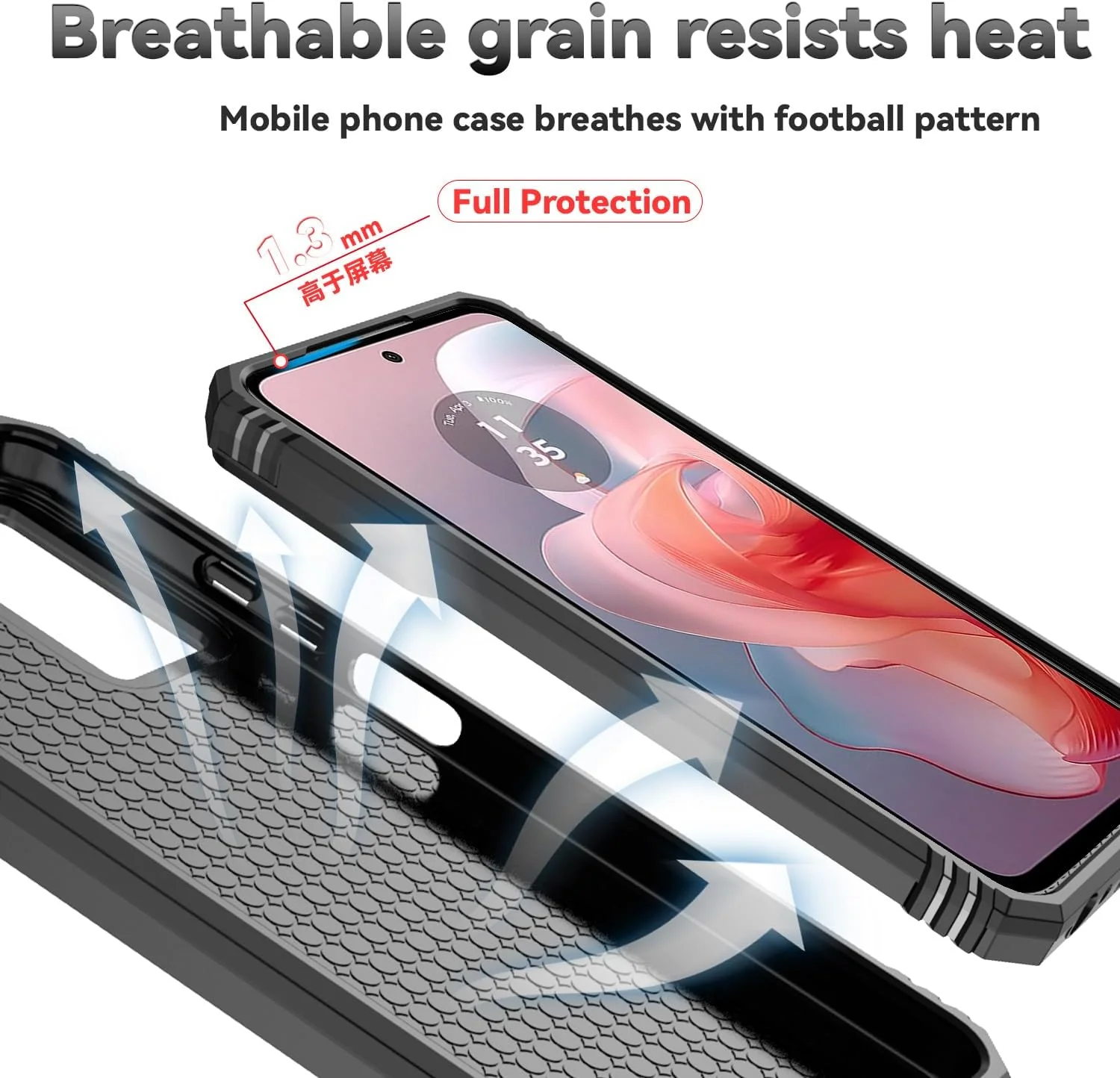 [Magnetic Ring Kickstand][Slide Lens Cover] Motorola Moto G82 - Shield Shockproof Rugged Heavy Duty Case - Image 4