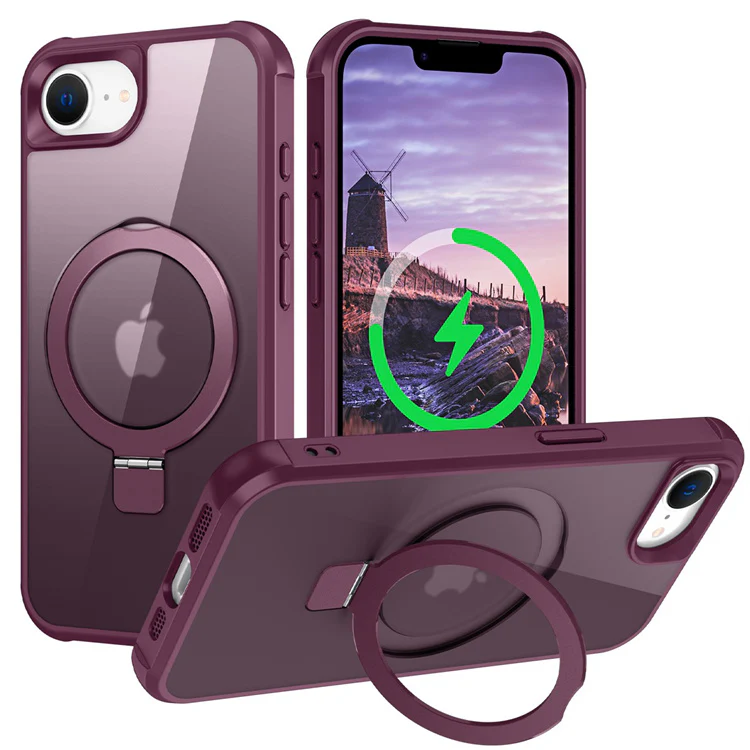 [Magsafe Compatible][360° Rotating Stand] Apple iPhone 16e & 17e Full-coverage Shockproof Essentials Series Case - Image 11