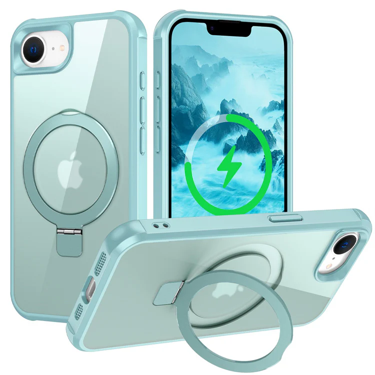 [Magsafe Compatible][360° Rotating Stand] Apple iPhone 16e & 17e Full-coverage Shockproof Essentials Series Case - Image 12