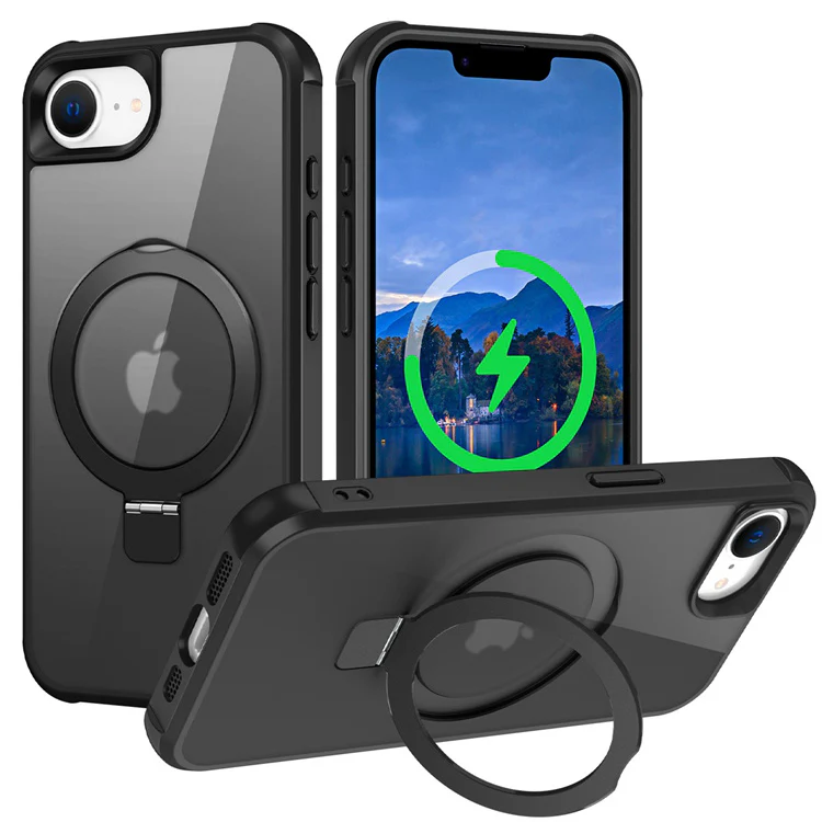 [Magsafe Compatible][360° Rotating Stand] Apple iPhone 16e & 17e Full-coverage Shockproof Essentials Series Case - Image 13