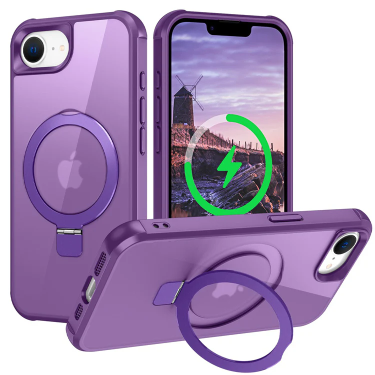 [Magsafe Compatible][360° Rotating Stand] Apple iPhone 16e & 17e Full-coverage Shockproof Essentials Series Case - Image 2