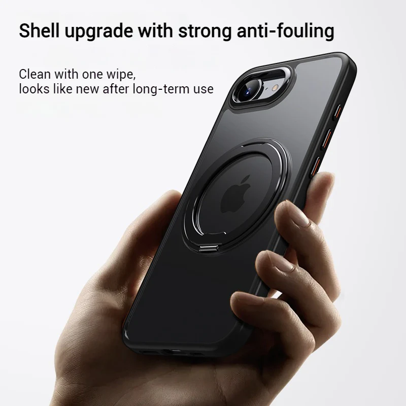 [Magsafe Compatible][360° Rotating Stand] Apple iPhone 16e & 17e Matte Shockproof Essentials Series Case - Image 9