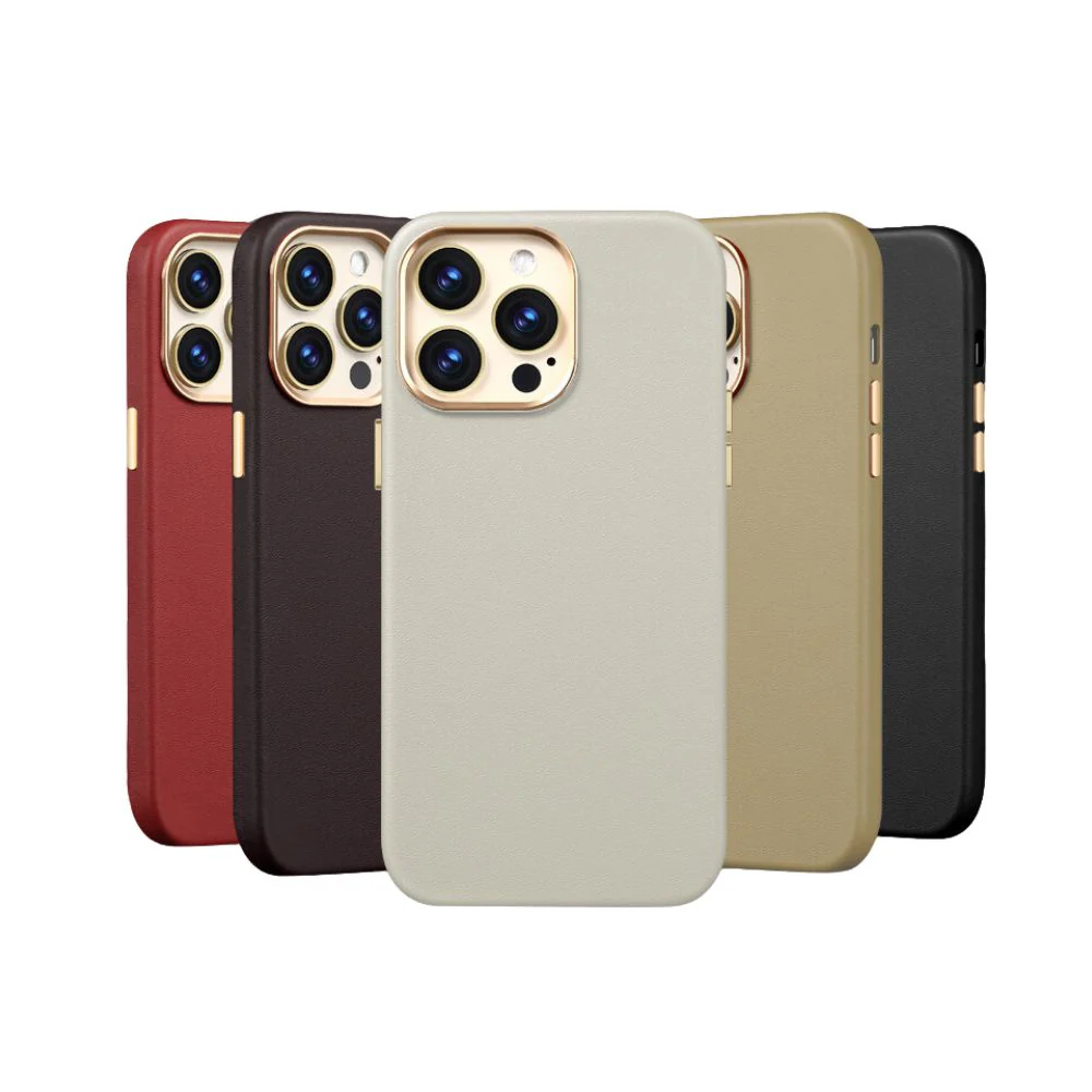 [Magsafe Compatible] Apple iPhone 13/Pro/Max - Shockproof Scratch Resistant Genuine Leather Series Case - Image 2