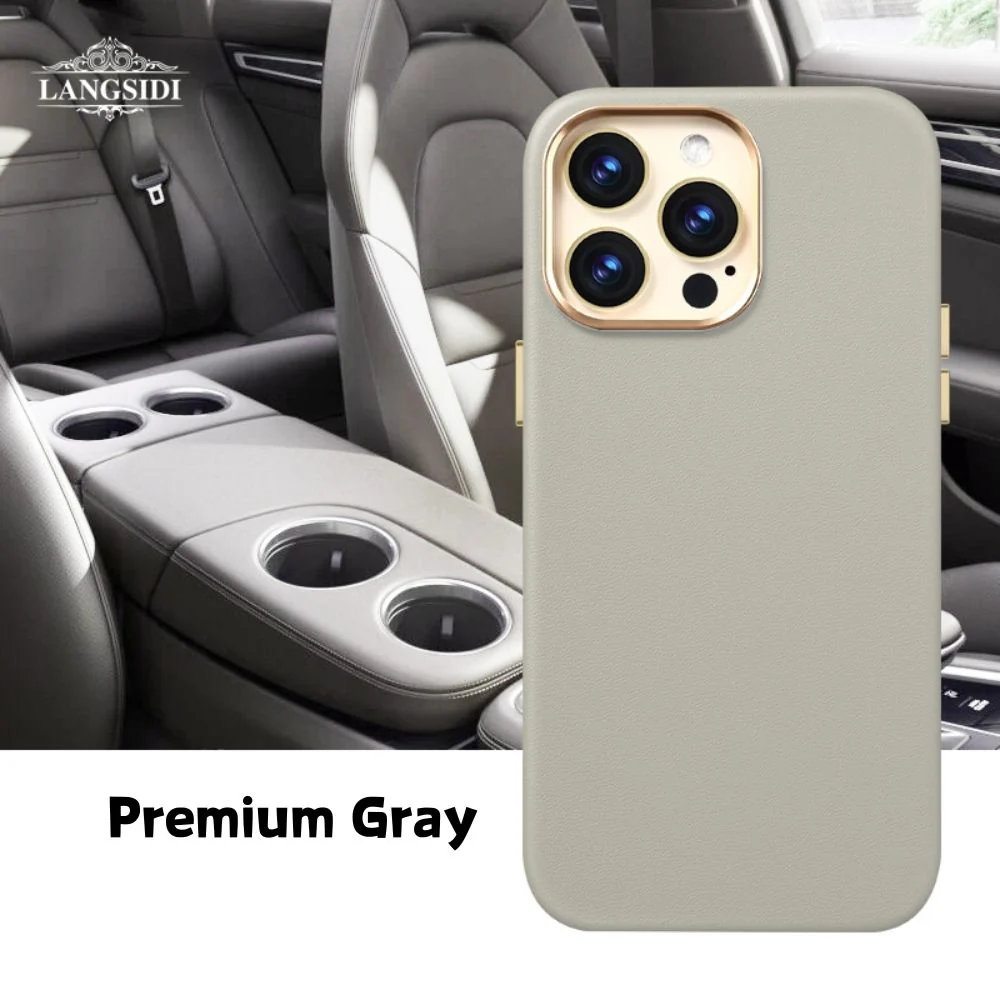 [Magsafe Compatible] Apple iPhone 13/Pro/Max - Shockproof Scratch Resistant Genuine Leather Series Case - Image 14