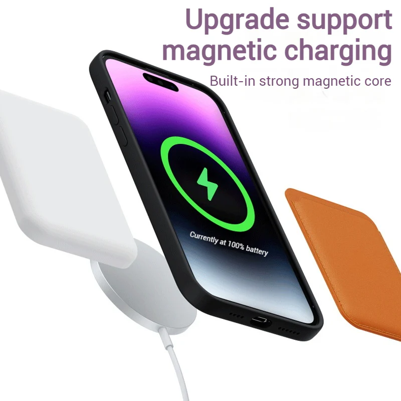 [Magsafe Compatible] Apple iPhone 15/Plus/Pro/Pro Max Liquid Silicone Anti-drop Ultra-thin Matte Essentials Series Case - Image 10
