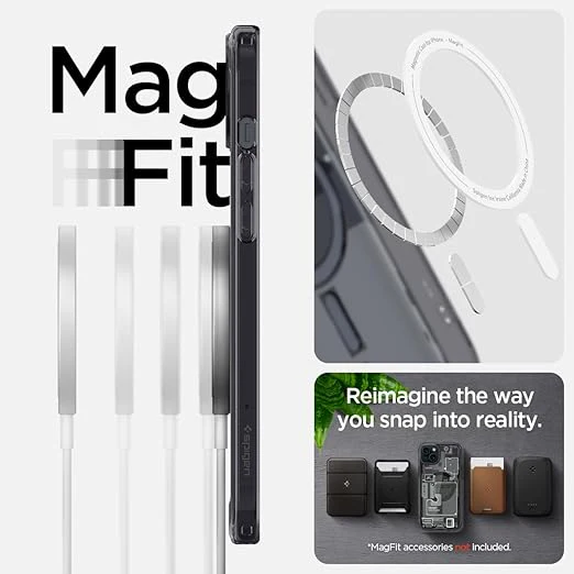 [Magsafe Compatible] Apple iPhone 15 Plus - SPIGEN Slim Protection Design Made Of Flexible TPU Bumper And Hard PC Back Cover Case - Image 2