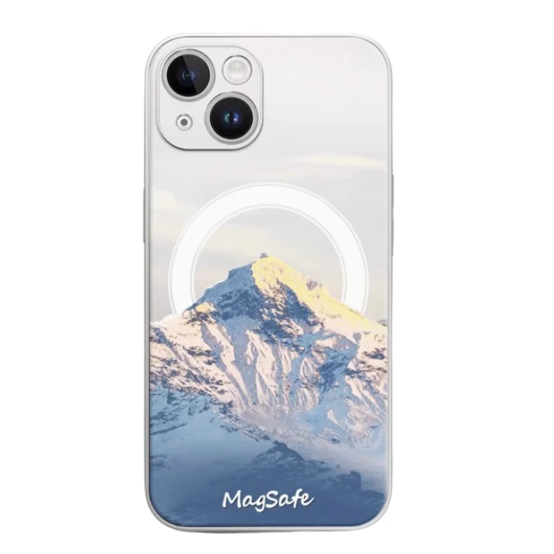[Magsafe Compatible] Apple iPhone 15/15 Plus/15 Pro/15 Pro Max TPU Skin Feel Shockproof Moutain Case - Image 5