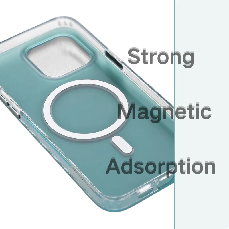 [Magsafe Compatible] Apple iPhone 13/Pro/Pro Max Sanlinba Transparent Matte Shockproof Essentials Series Case - Image 8