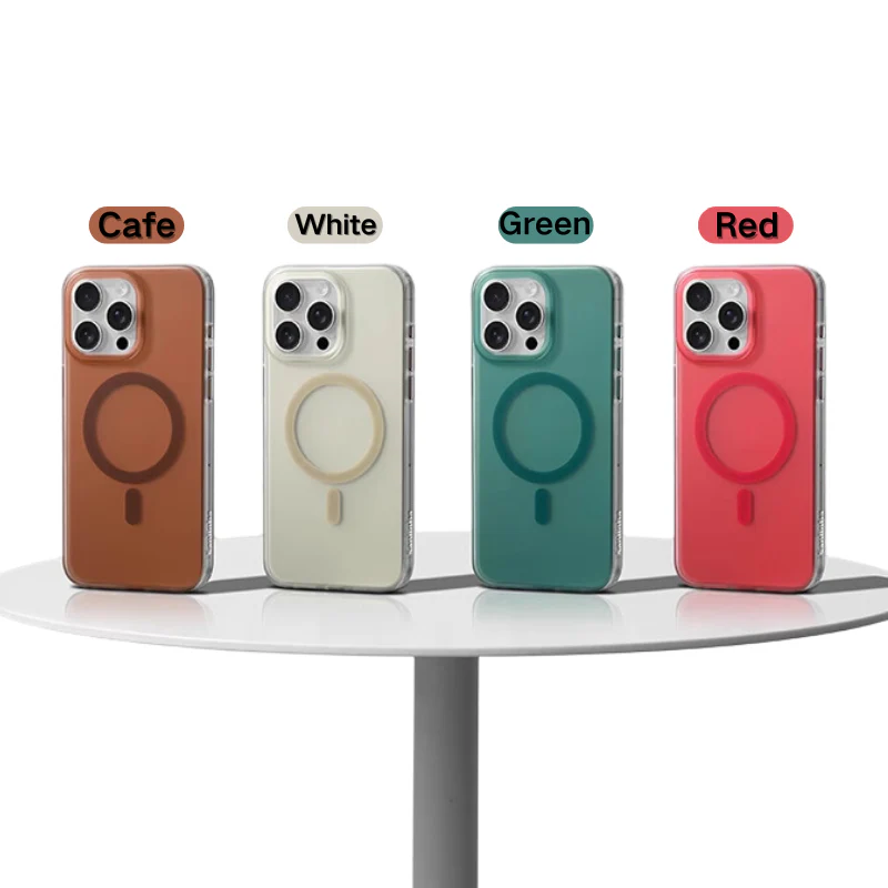 [Magsafe Compatible] Apple iPhone 13/Pro/Pro Max Sanlinba Transparent Matte Shockproof Essentials Series Case - Image 9