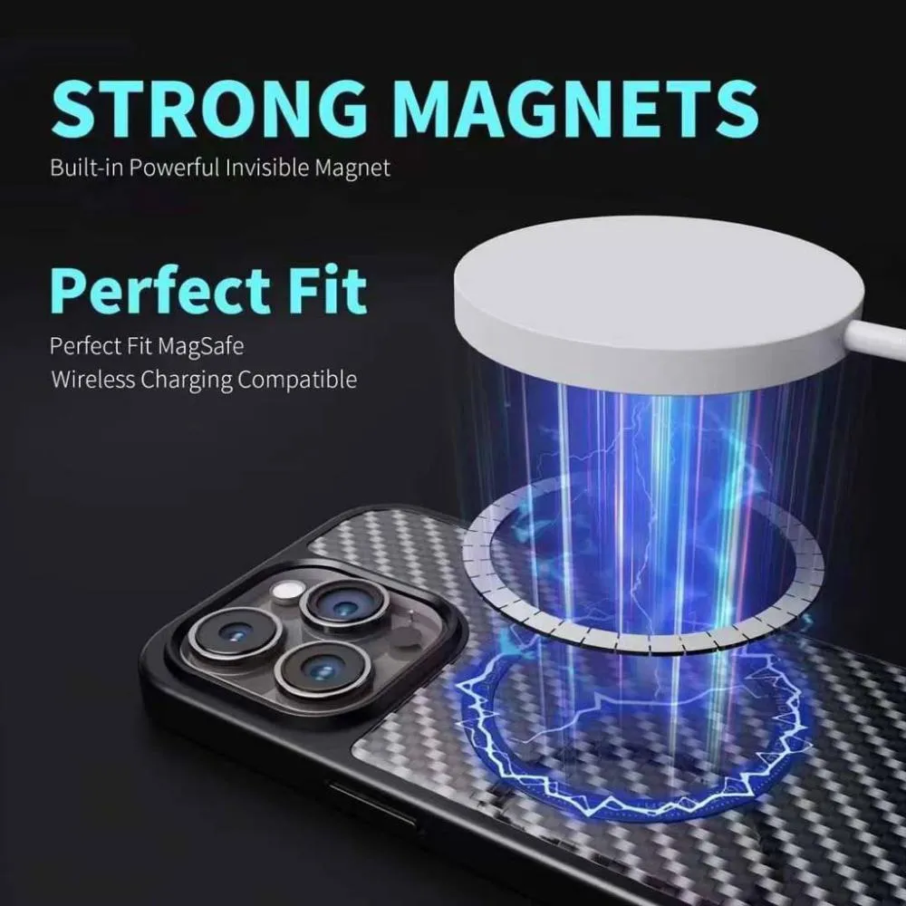 [Magsafe Compatible] Apple iPhone 14/14 Plus/14 Pro/Max Defense Carbon Heavy Duty Case - Image 3
