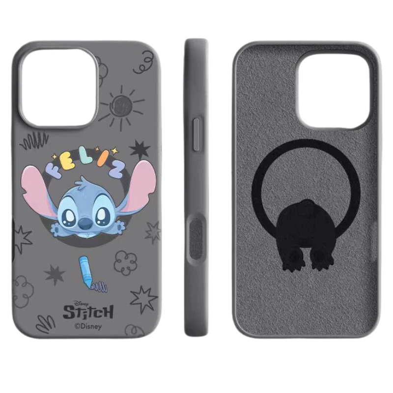 [Magsafe Compatible] Apple iPhone 15/Pro/Plus/Pro Max Cartoon Liquid Silicone Shockproof Essentials Series Case - Image 11