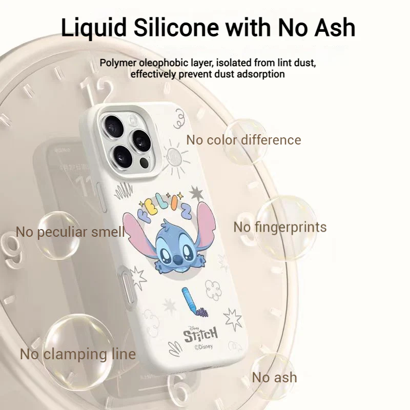 [Magsafe Compatible] Apple iPhone 15/Pro/Plus/Pro Max Cartoon Liquid Silicone Shockproof Essentials Series Case - Image 2