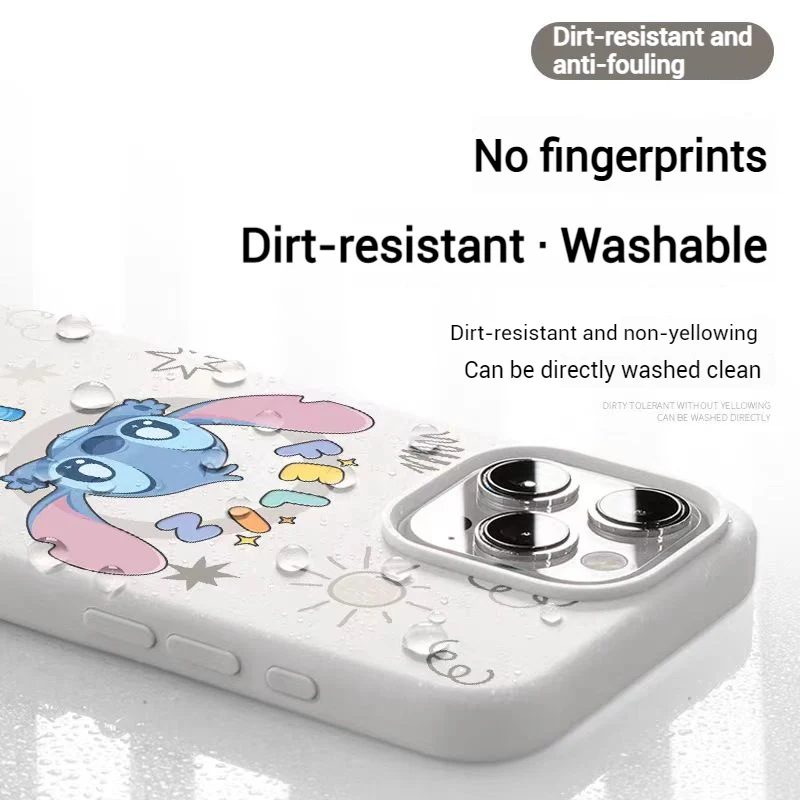 [Magsafe Compatible] Apple iPhone 15/Pro/Plus/Pro Max Cartoon Liquid Silicone Shockproof Essentials Series Case - Image 3