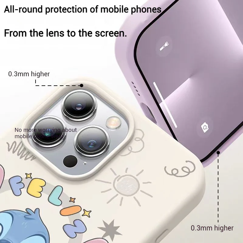 [Magsafe Compatible] Apple iPhone 15/Pro/Plus/Pro Max Cartoon Liquid Silicone Shockproof Essentials Series Case - Image 4