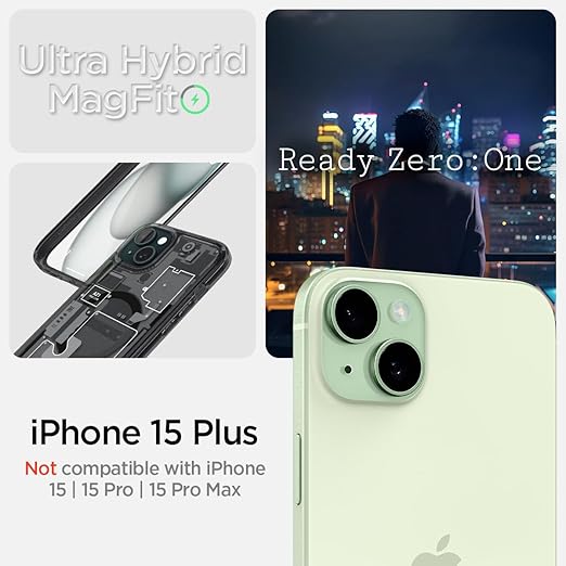 [Magsafe Compatible] Apple iPhone 15 Plus - SPIGEN Slim Protection Design Made Of Flexible TPU Bumper And Hard PC Back Cover Case - Image 7